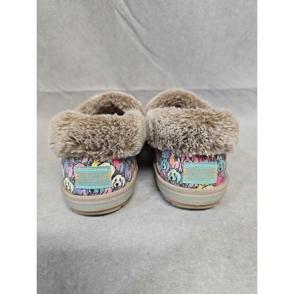 Skechers Womens BOBS Too Cozy Pooch Parade Memory Foam Slippers 9.5 Faux Fur Dog - Picture 3 of 8